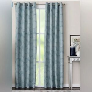 Porch & Den Fricke Grommet-top Single Curtain Panel - 50"x95" - TEAL